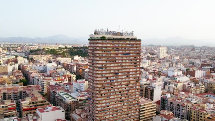 阿利坎特航拍的城市在西班牙