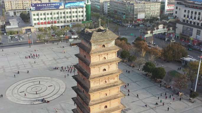 蒲城寺庙文庙庙宇塔楼藏经阁名胜古迹景点