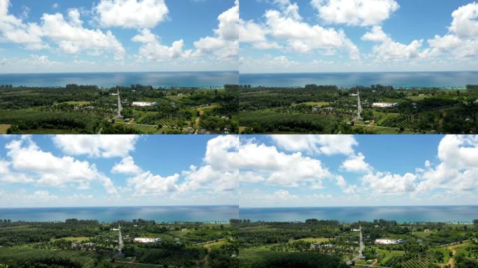 泰国普吉岛自然风光海景延时航拍