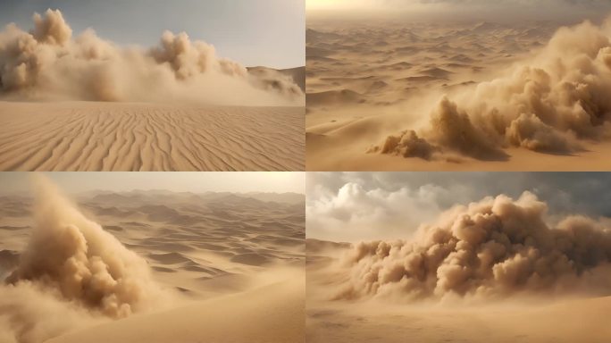沙漠沙尘暴灾害天气