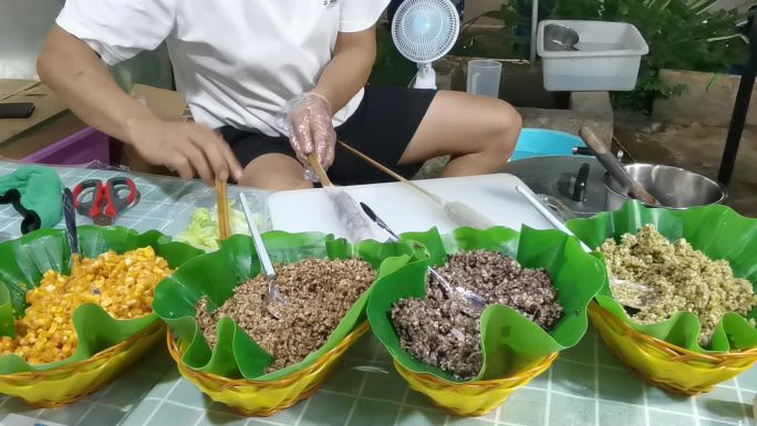 越南卷粉 小吃制作过程
