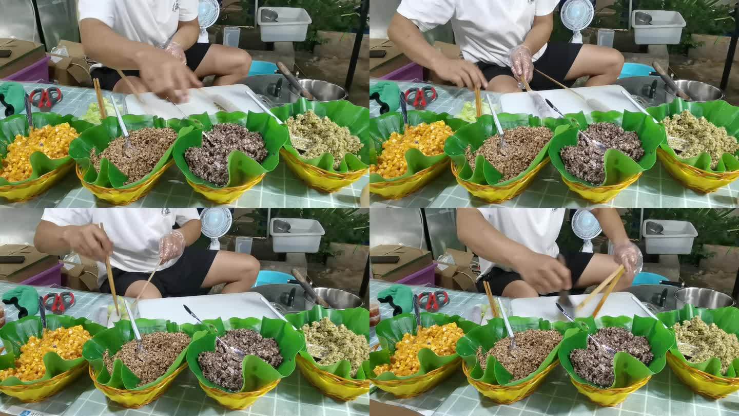 越南卷粉 小吃制作过程