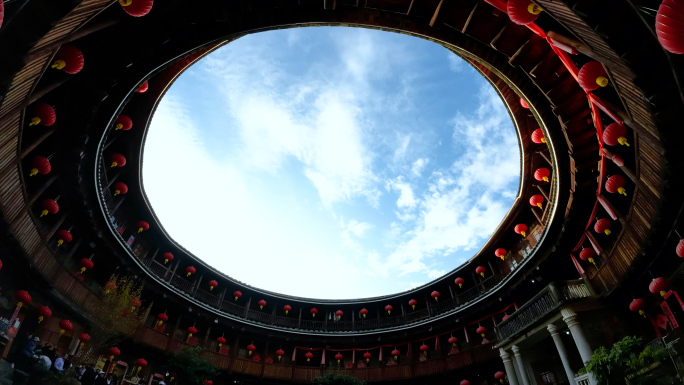 福建龙岩永定土楼承启楼