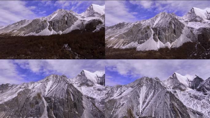 稻城经幡雪山