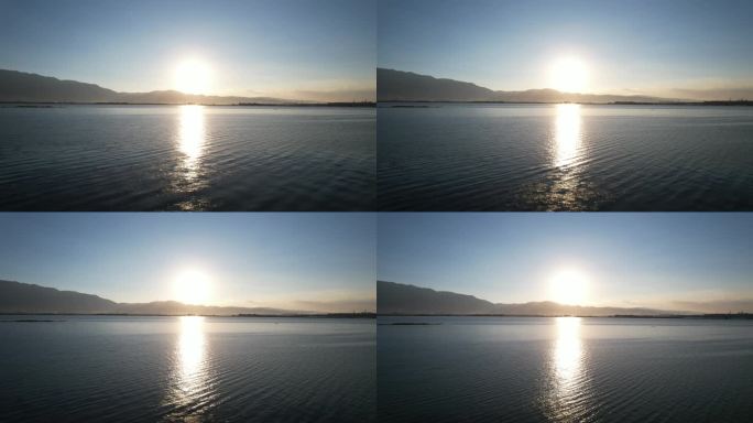 湖面太阳