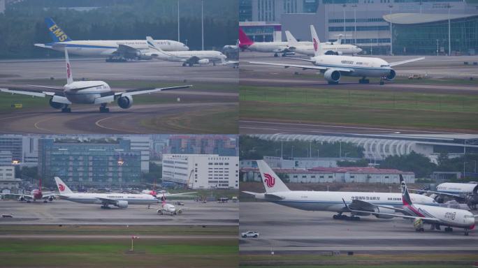 中国国际货运航空 波音777货机降落深圳