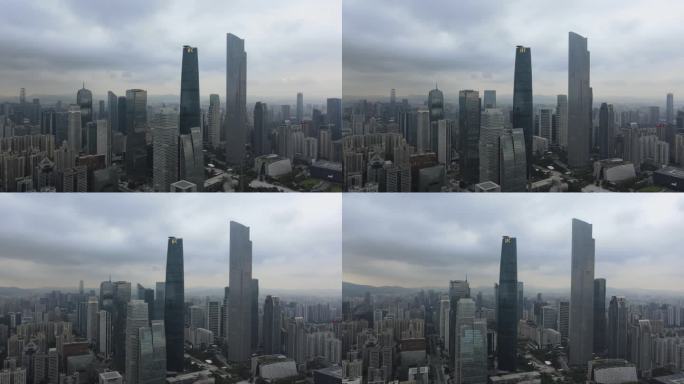广州IFC航拍素材