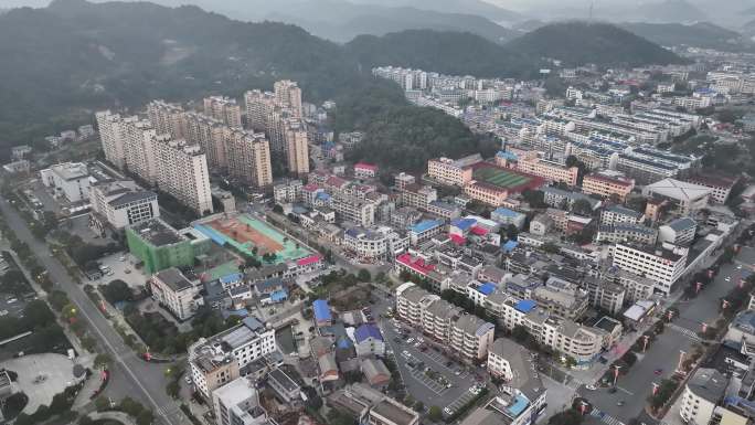 湖南韶山市航拍大景