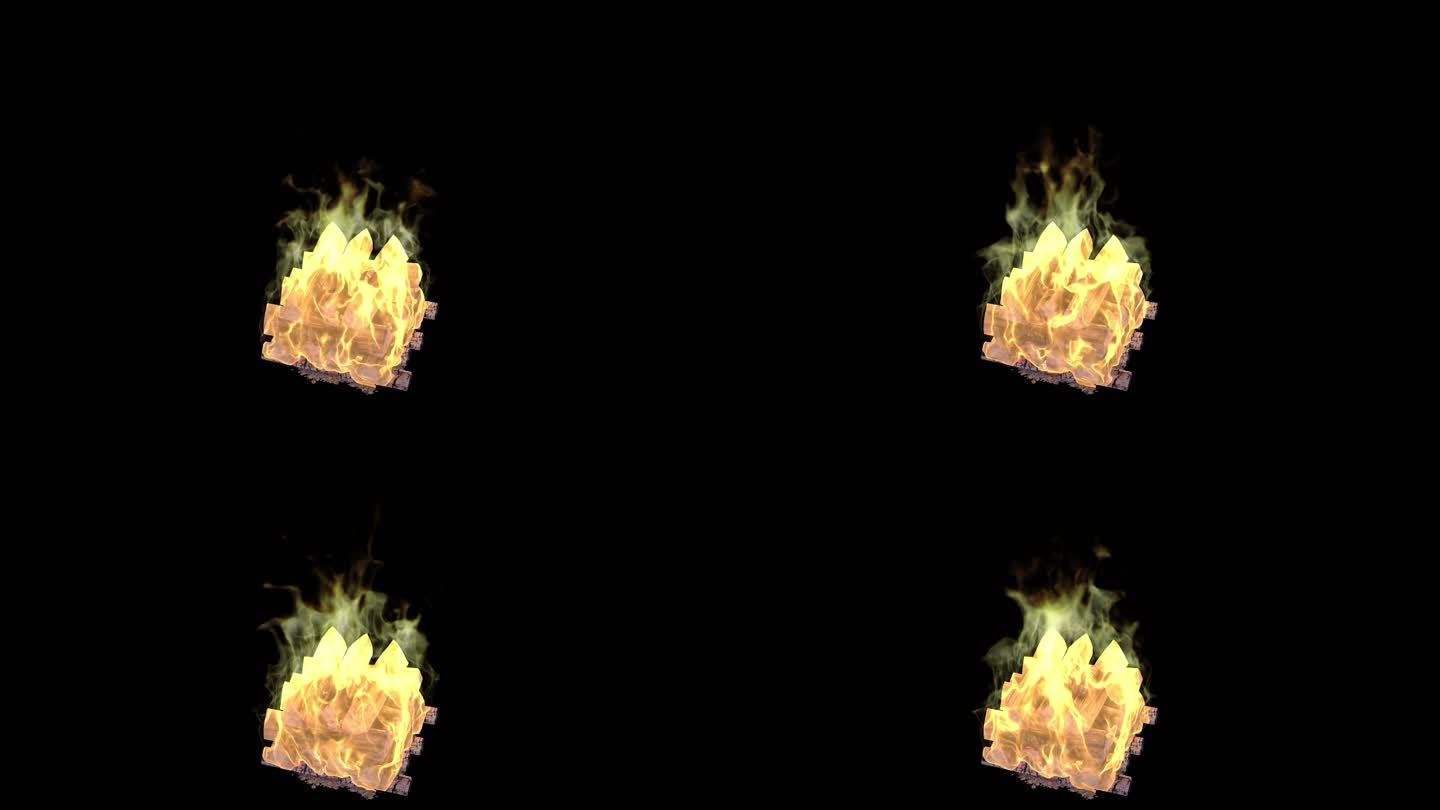 火堆 火堆素材 火堆视频 小火堆 篝火