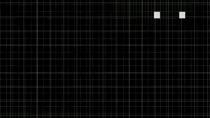 4k蓝色数字网格抽象背景网络网格透视运动图形背景。技术