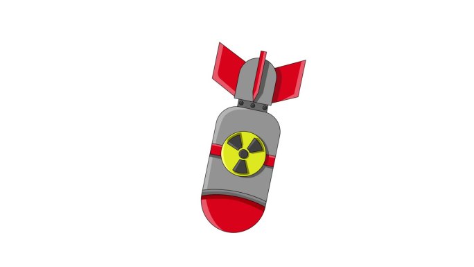 核弹图标的动画视频