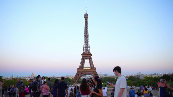 巴黎埃菲尔铁塔高清素材