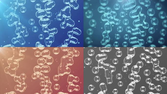 七种三维水分子动画