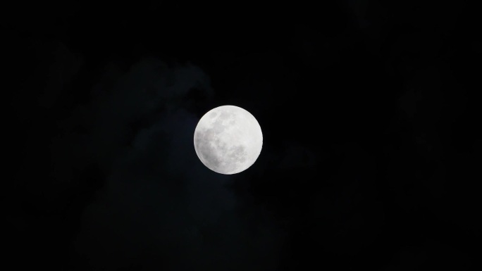 【4K超清】朦胧月色月亮实拍