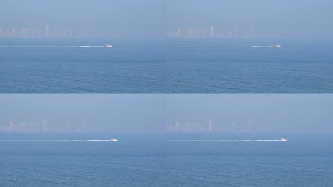 青岛大海轮船货轮灯塔实拍P1182624