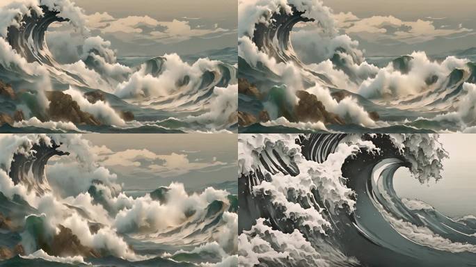 海浪巨浪动画