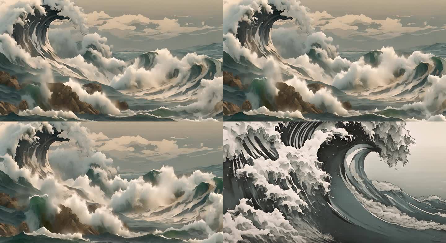 海浪巨浪动画