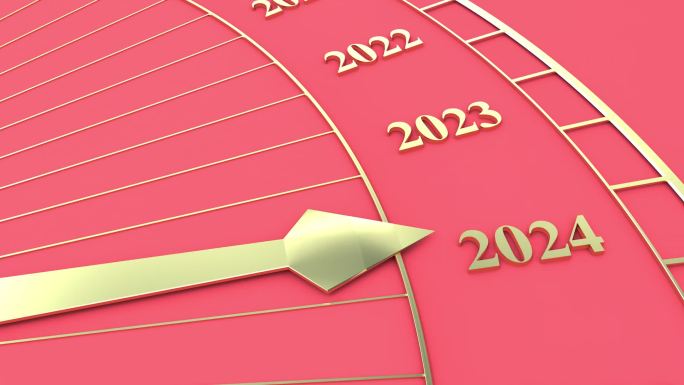 2024 新年元旦跨年立体指针C4D文件