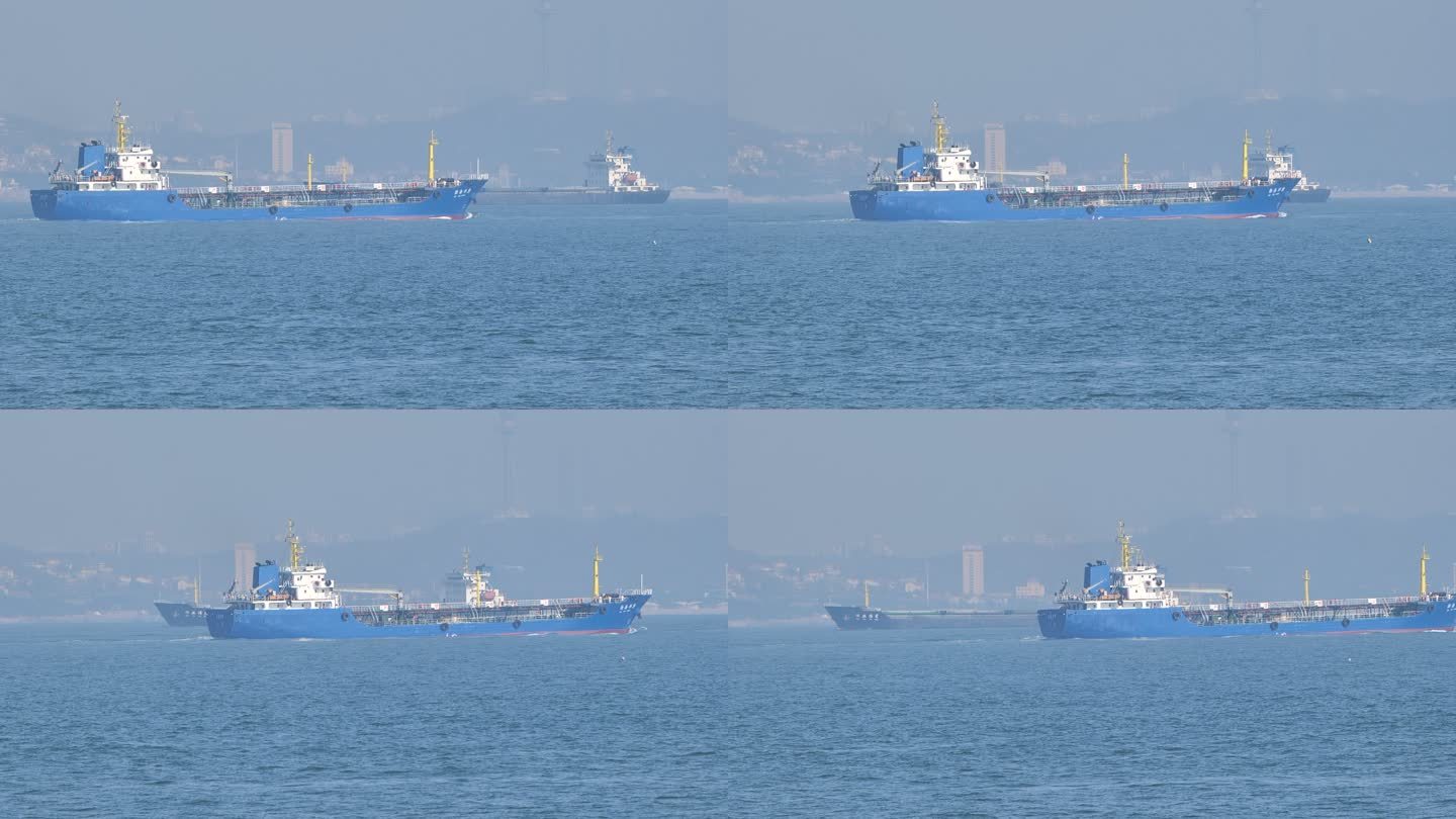 青岛大海轮船货轮灯塔实拍P1192748