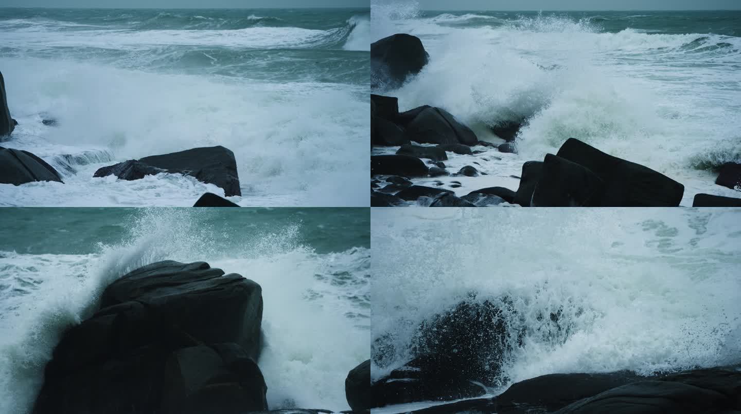 海岸沸腾-慢镜头