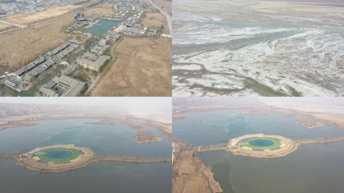 合阳县洽川湿地处女泉夏阳冀莘国水城航拍