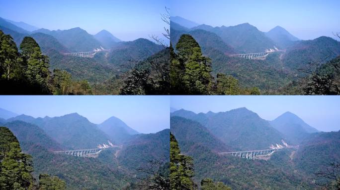 雅西高速穿越崇山峻岭