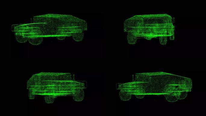 3D军用汽车在黑色背景上旋转。战争的概念。商业广告背景。用于标题，文本，演示。3d动画60 FPS。