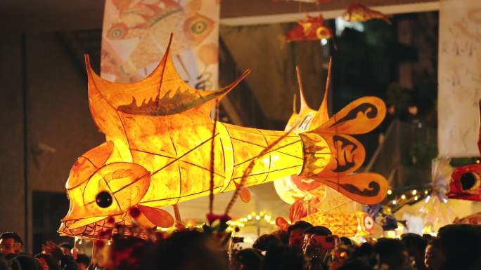 新年舞鱼灯 中国传统文化