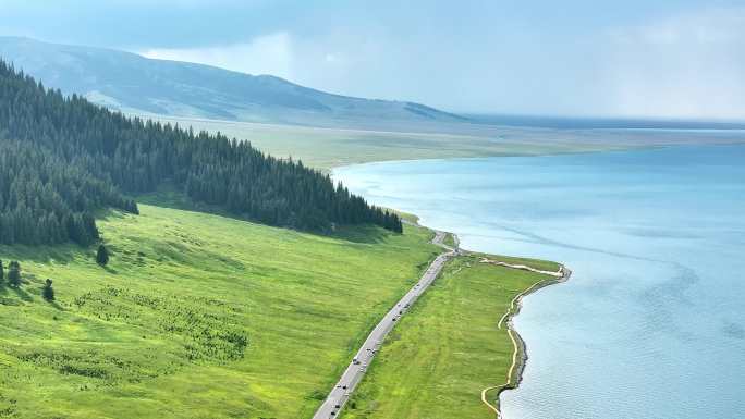 4K新疆赛里木湖宣传片旅行空镜