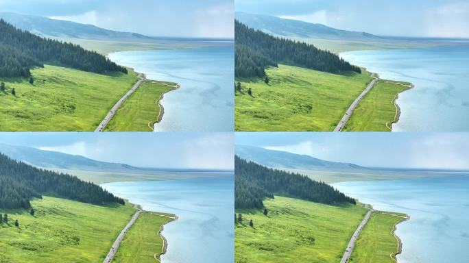 4K新疆赛里木湖宣传片旅行空镜