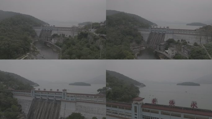 福州福清市东张水库石竹湖石竹山风景区航拍