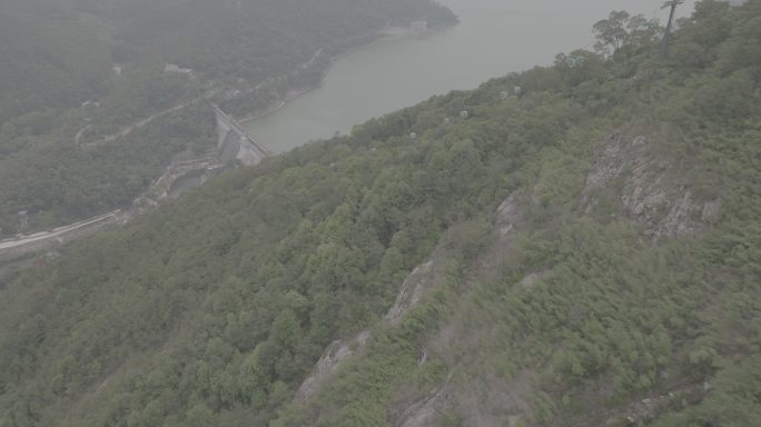 福州福清市东张水库石竹湖石竹山风景区航拍