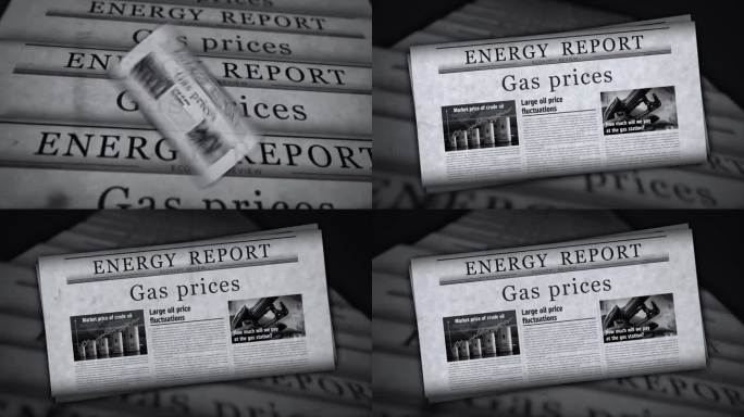 天然气价格能源市场报纸印刷媒体