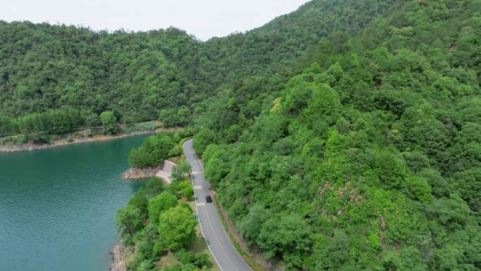 千岛湖旅游航拍树林湖面4K素材