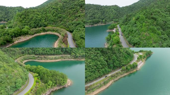 千岛湖旅游航拍树林湖面4K素材