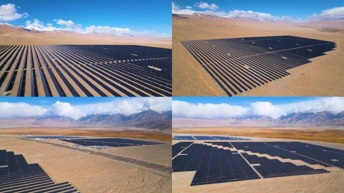 新疆帕米尔高原光伏发电集群太阳能发电站