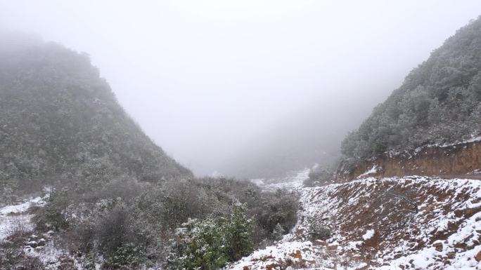 雪后地形地貌环境延时2