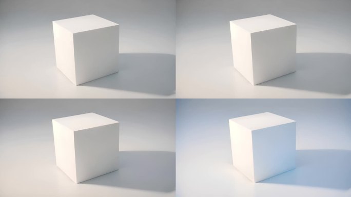 白色立方体 方块 白色方块 造型