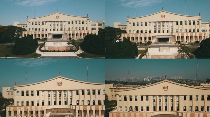 巴西圣保罗州- 2023年7月7日:圣保罗州政府宫殿鸟瞰图
