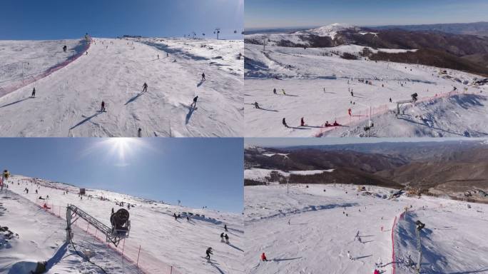 高山滑雪场航拍