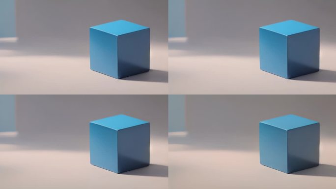 蓝色立方体 方块 蓝色方块 造型