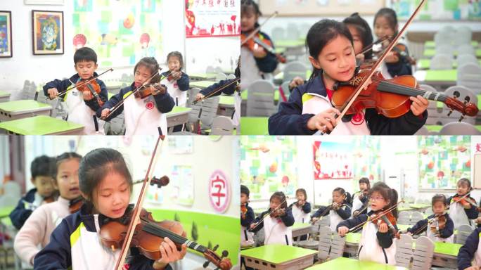 音乐老师教小提琴