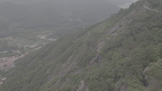 福州福清市东张水库石竹湖石竹山风景区航拍