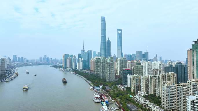 上海外滩黄埔江陆家嘴高端地产商务金融中心