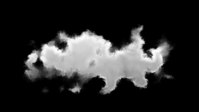 云 变化吹动的云 带透明通道 流动的云