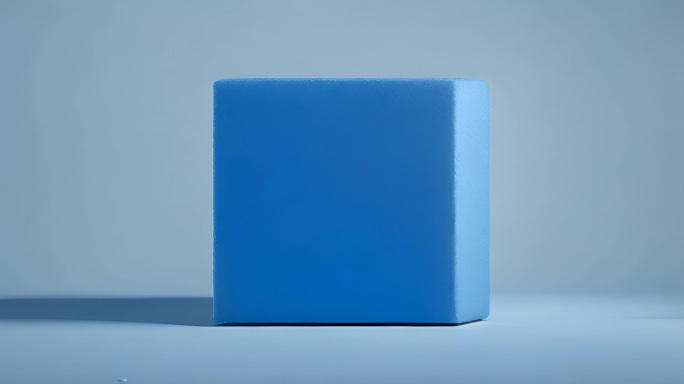 蓝色立方体 蓝色几何图形 蓝色造型