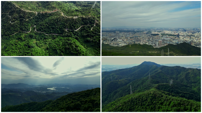 阳台山森林公园深圳全景航拍