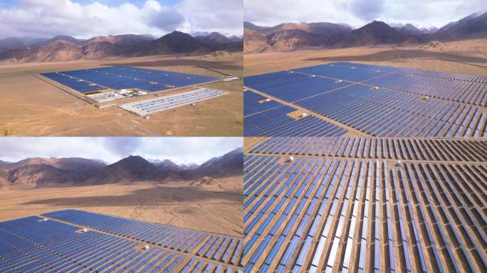 新疆高原太阳能发电站