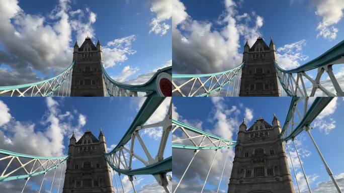 英国伦敦塔桥的超延时拍摄
