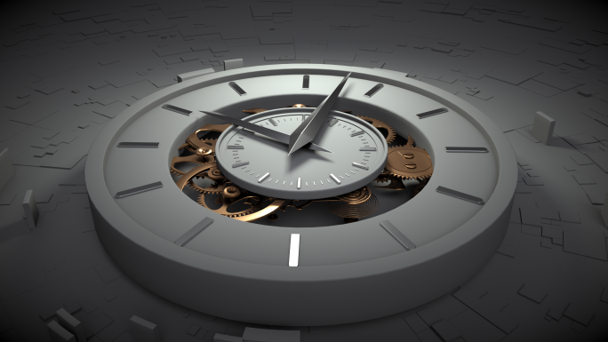 时间时钟抽象设计概念时光流逝